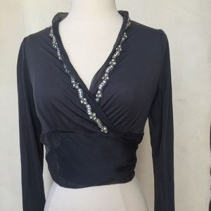 Long Sleeve wrap around Camisole by Velvet